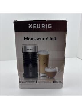 Keurig Standalone Milk Frother Black, Easy Clean Hot And Cold. Brand New.